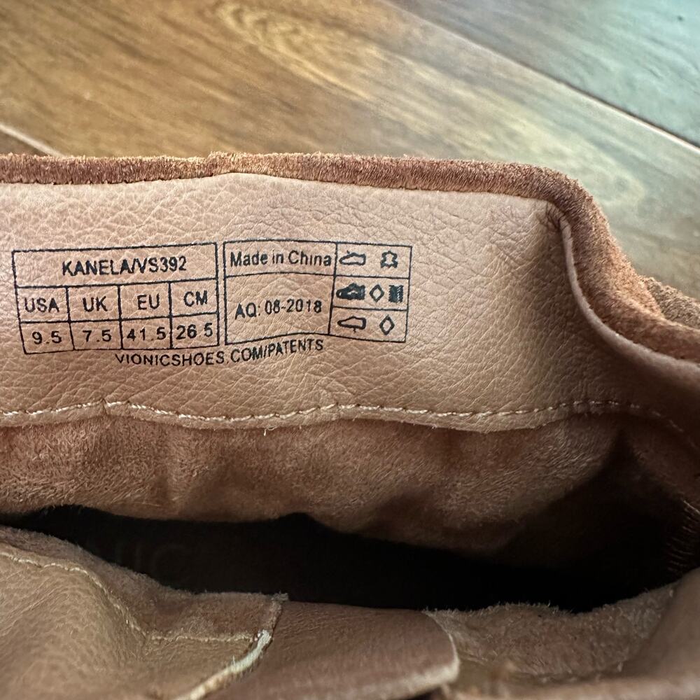 Vionic Kanela Women's Heeled Bootie brown slouchy suede boots 9.5 - Picture 13 of 16